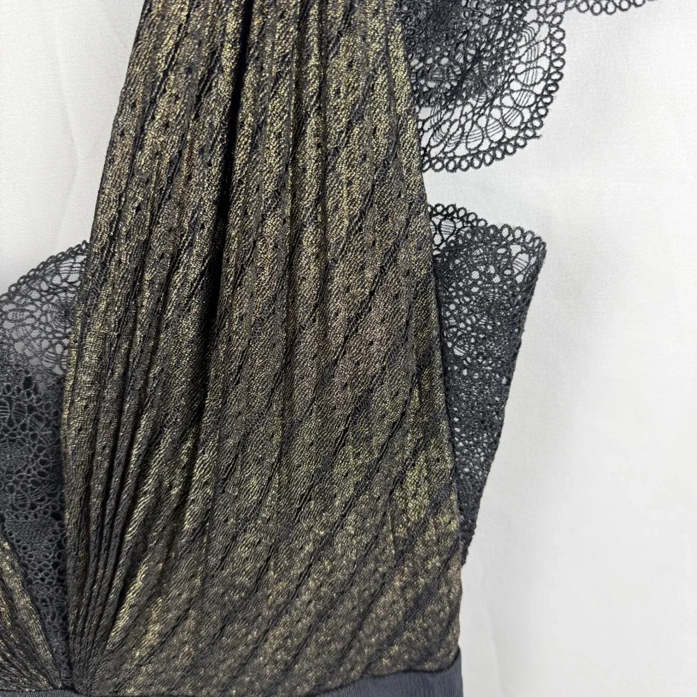 Catherine Deane Novia Lace Midi Dress 10 Formal Art Deco Cocktail Old Money NWOT